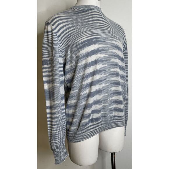 Missoni Gray White Zig Zag Cashmere Pullover Sweater IT56 US46 XL XXL Italy - Picture 3 of 11